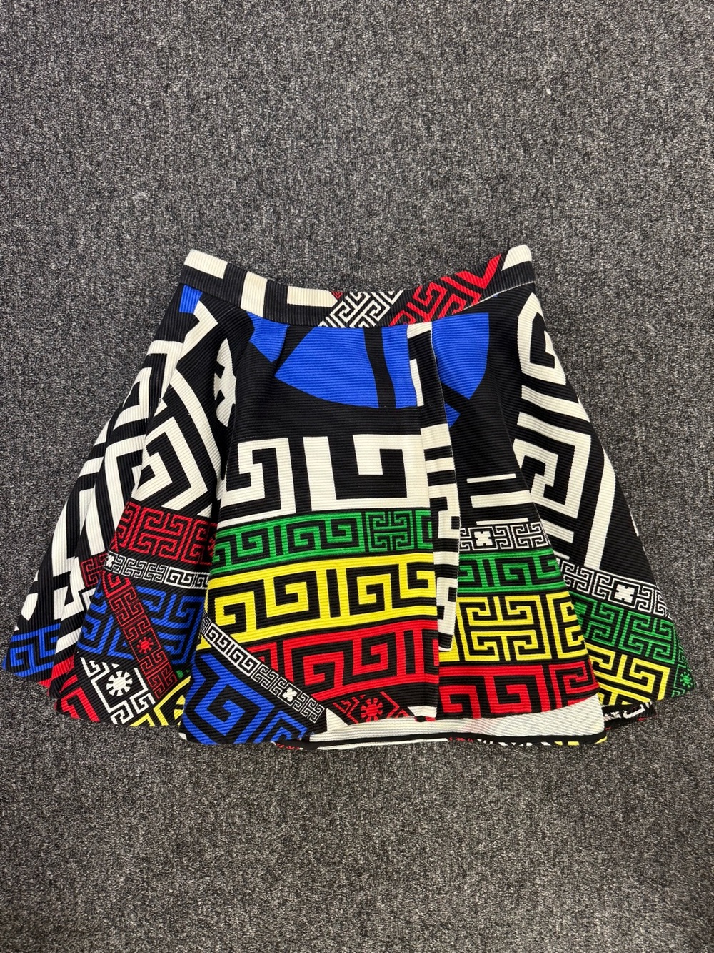 Versace Textured Layered Knit Mini Skirt Sz 10